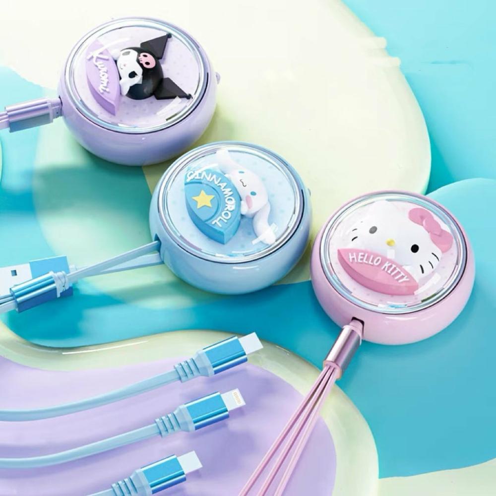 Accessories |  Cute Cartoon Three-In-One Cable Accessories Accessories