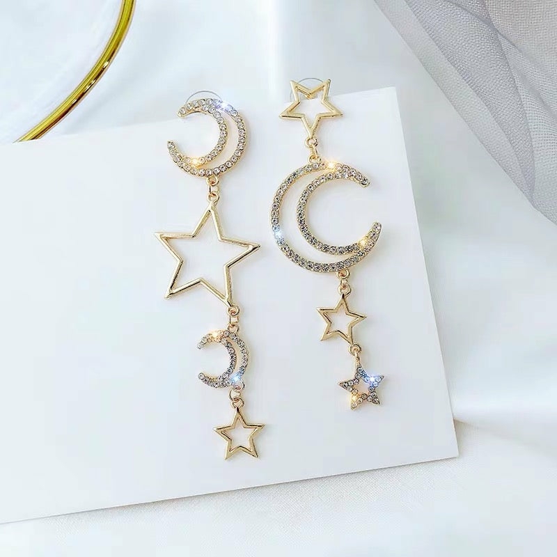 Accessories |  Cute Moon And Star Earrings Accessories Accessories