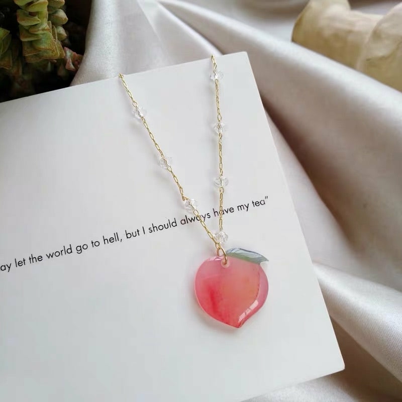 Accessories |  Cute Peach Necklace Accessories Accessories