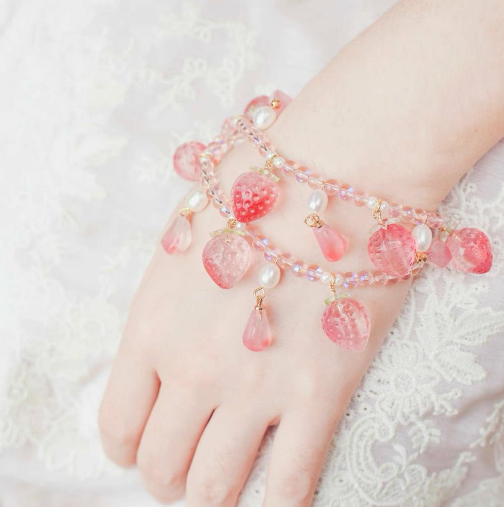 Accessories |  Cute Strawberry Bracelet Accessories Accessories