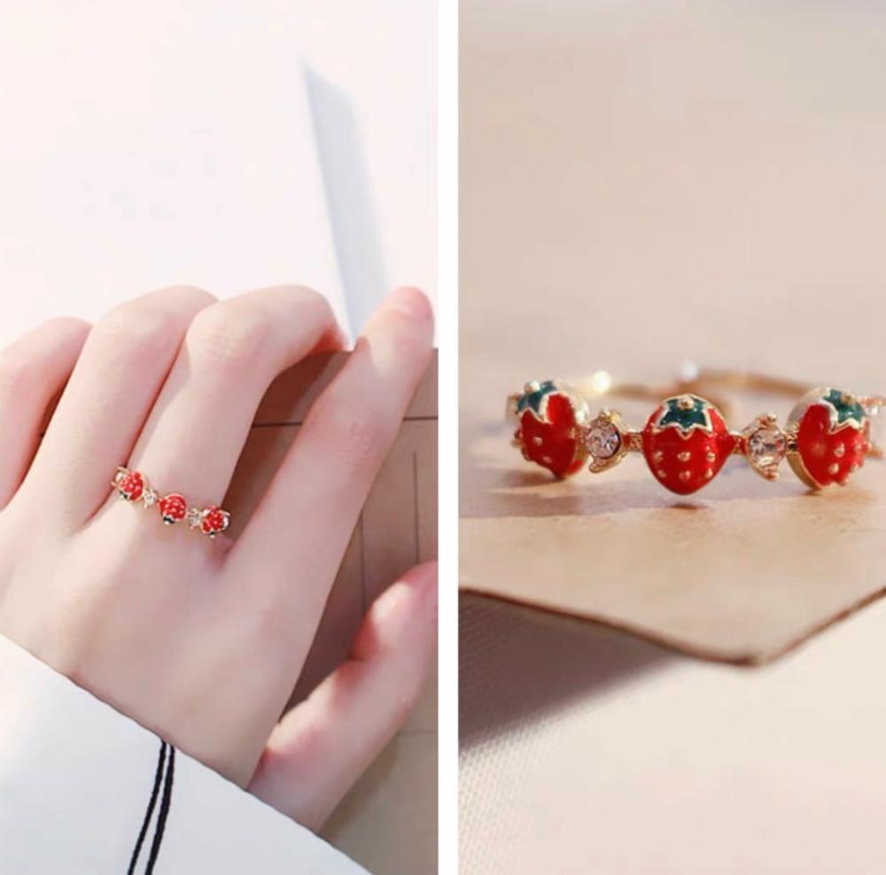 Accessories |  Cute Strawberry Ring Accessories Accessories