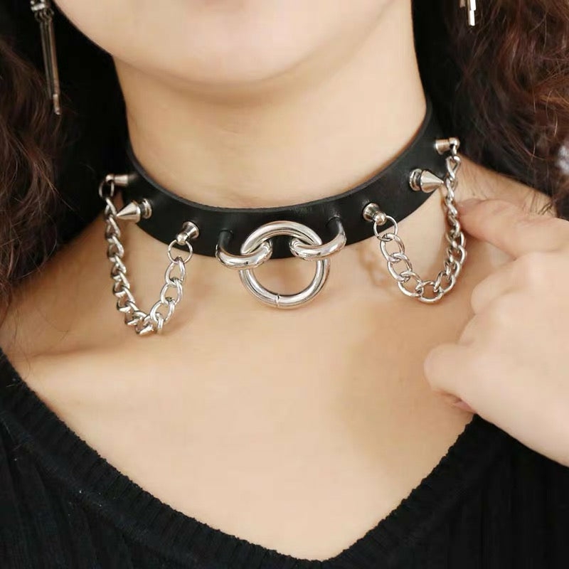 Accessories |  Harajuku Rivet Choker Accessories Accessories