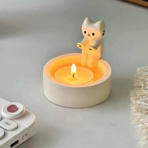 Accessories |  Kawaii Cat Aromatherapy Candle Holder Accessories Accessories