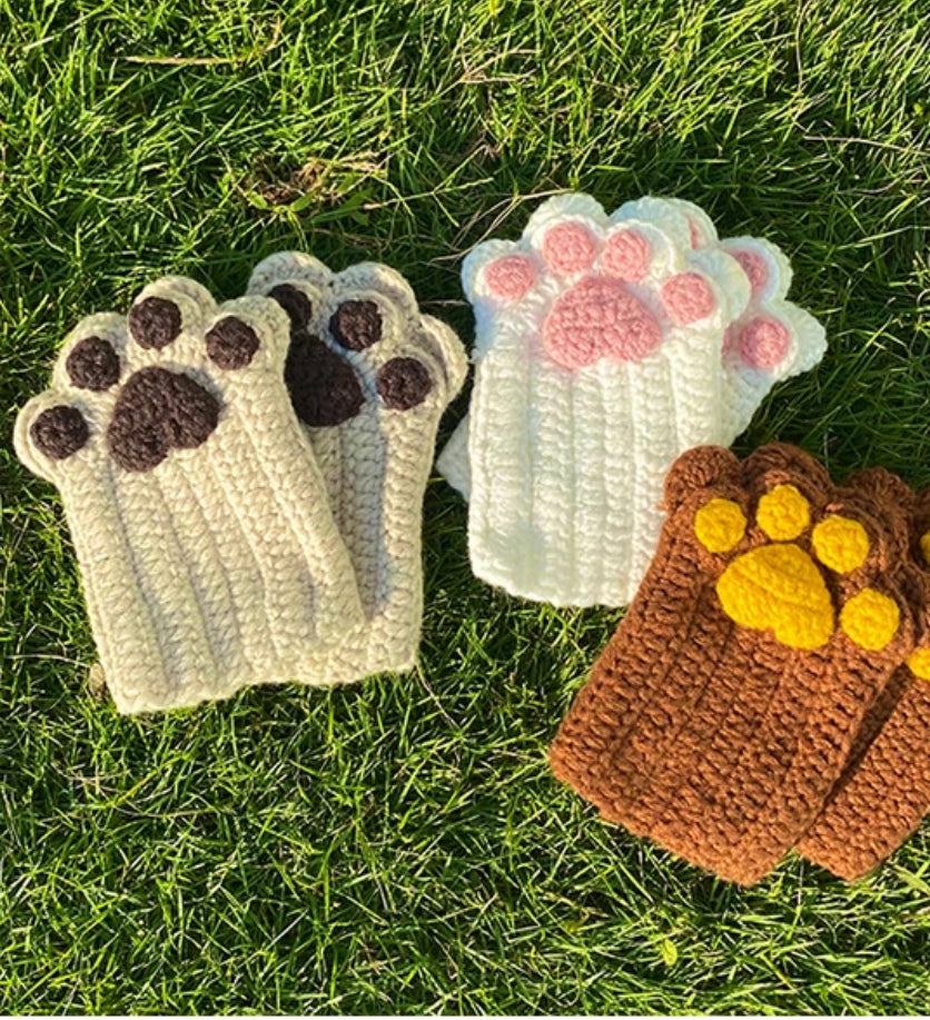 Accessories |  Kawaii Love Paw Handmade Gloves Accessories Accessories