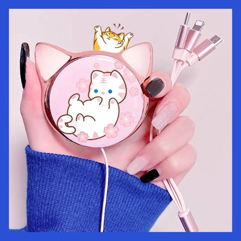 Accessories |  Kawaii Tiger Three-In-One Cable Accessories Accessories