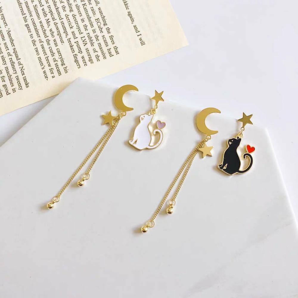 Accessories |  Moon And Cat Earrings Accessories Accessories