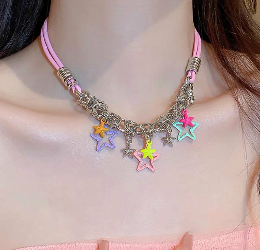 Accessories |  Pastel Stars Necklace Accessories Accessories