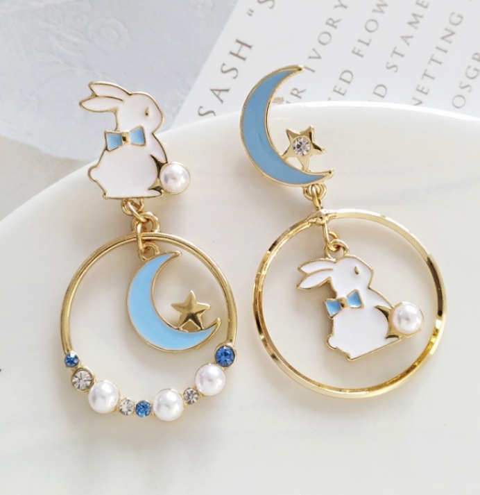 Accessories |  Rabbit And Moon Earrings Accessories Accessories