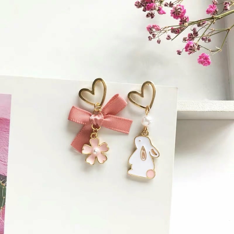 Accessories |  Rabbit And Sakura Earrings Accessories Accessories