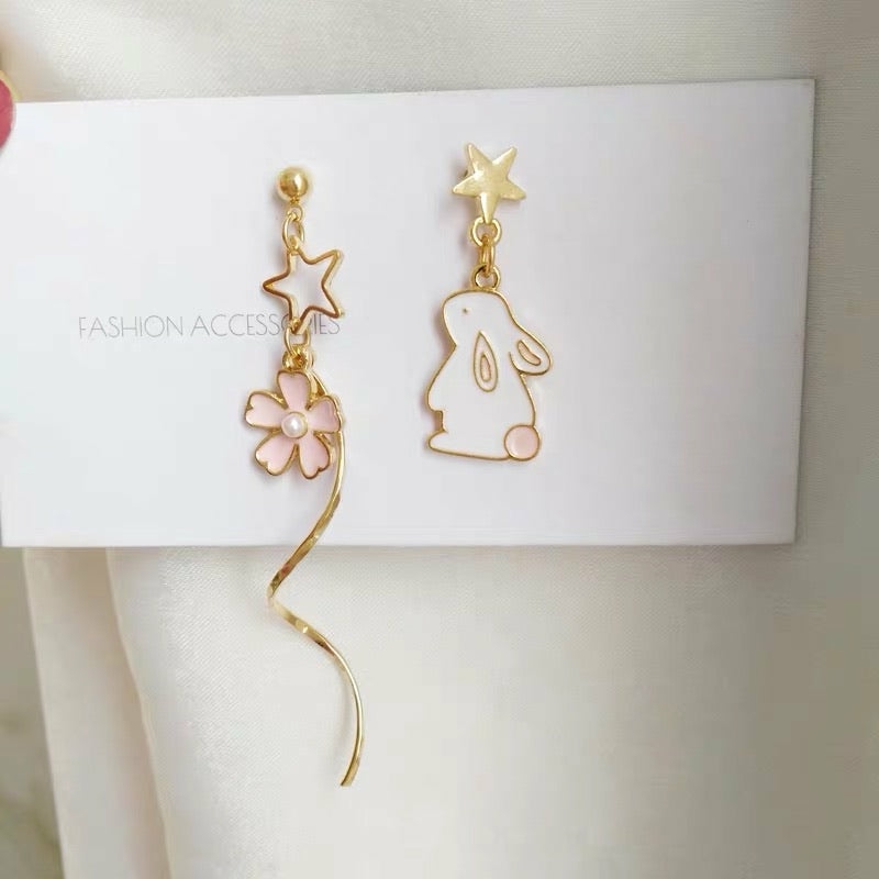 Accessories |  Sakura And Rabbit Earrings Accessories Accessories