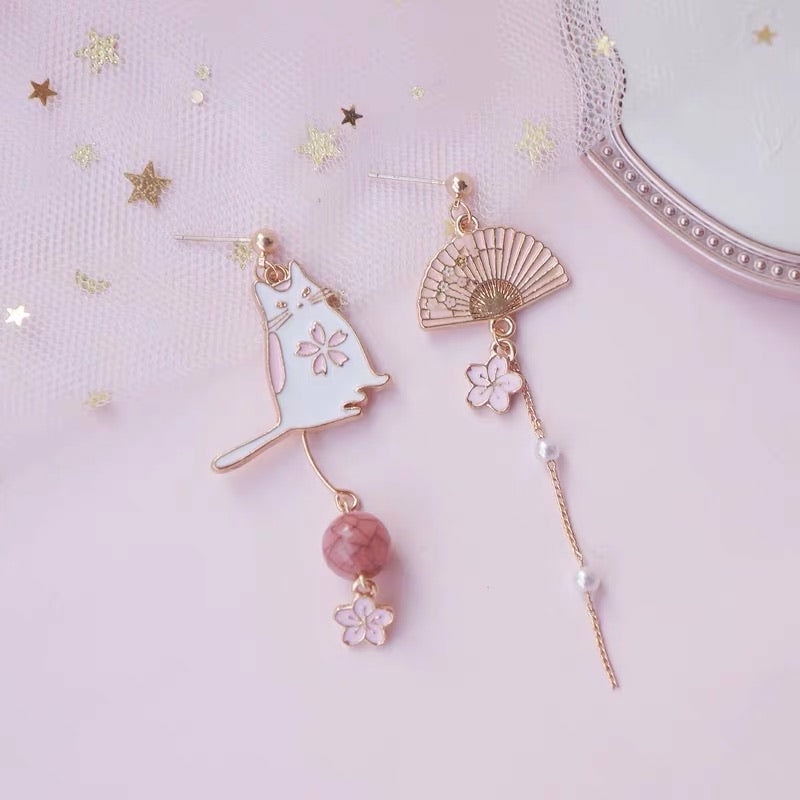 Accessories |  Sakura Cat Earrings Accessories Accessories