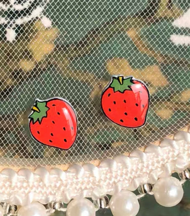 Accessories |  Strawberry Silver Ear Stud Accessories Accessories