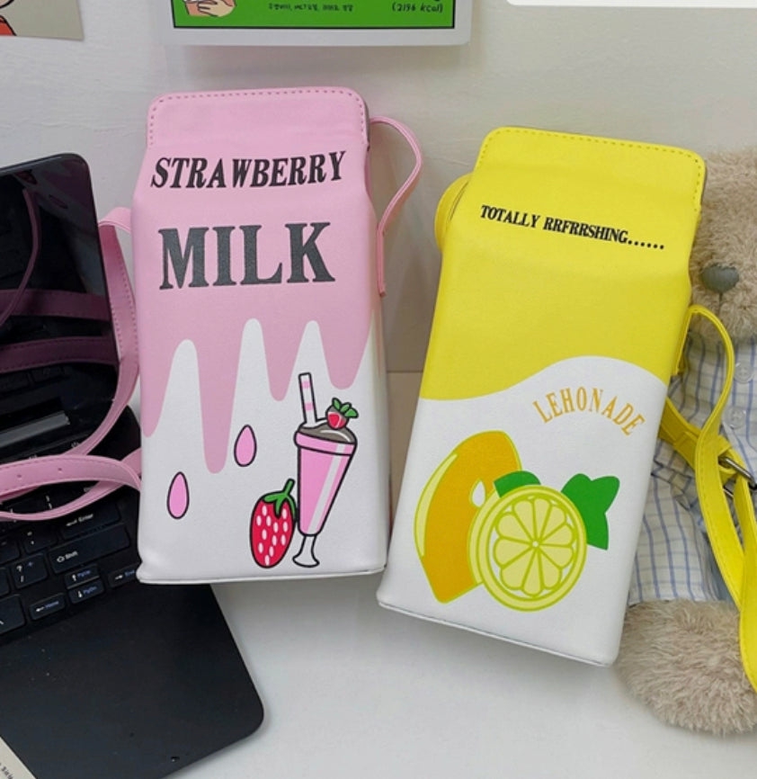 Bags & Wallet |  Milk Cartoon Bag Bags & Wallet Bags & Wallet