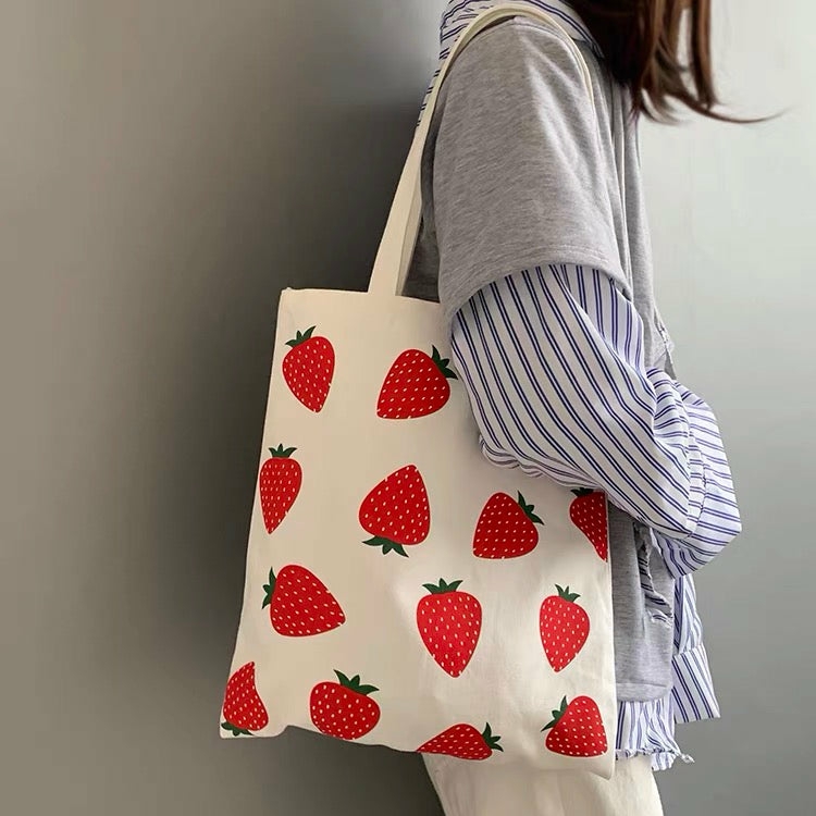 Bags & Wallet |  Strawberry Canvas Bag Bags & Wallet Bags & Wallet