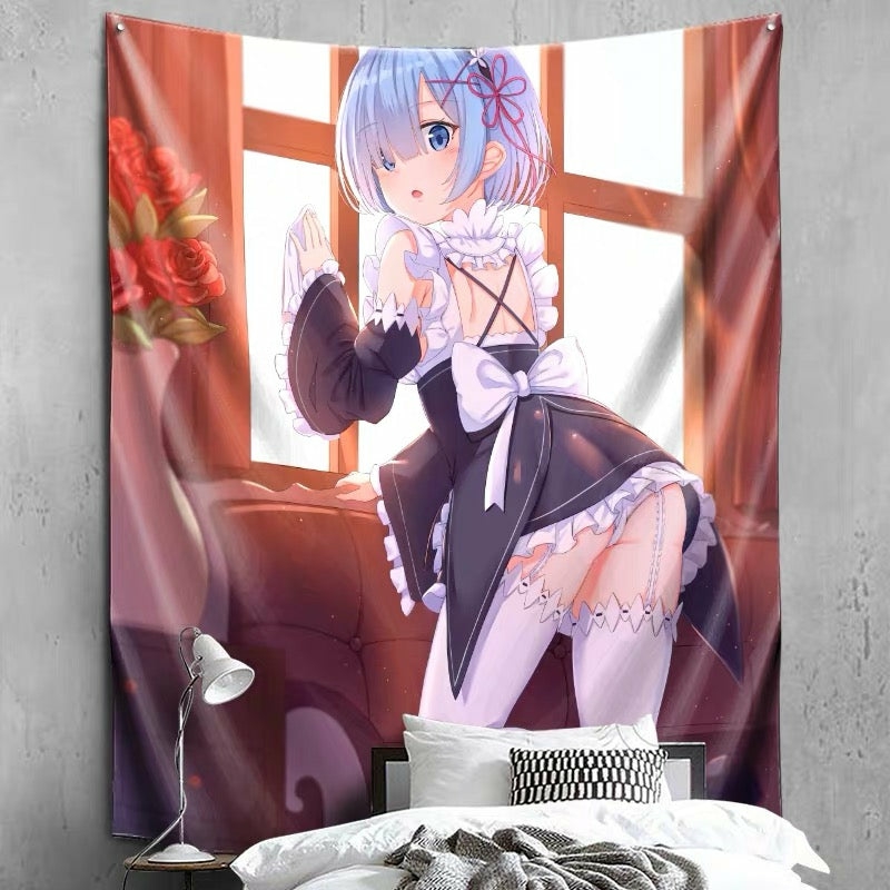 Houseware |  Anime Girl Bedside Cloth Houseware Houseware