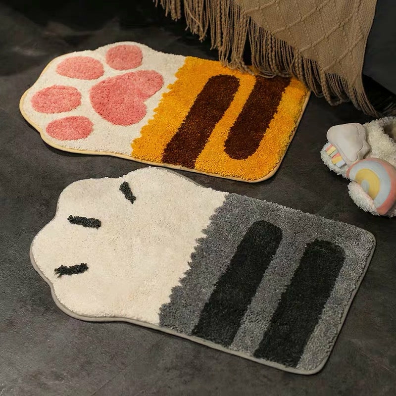 Houseware |  Cat Paw Floor Mat Houseware Gray