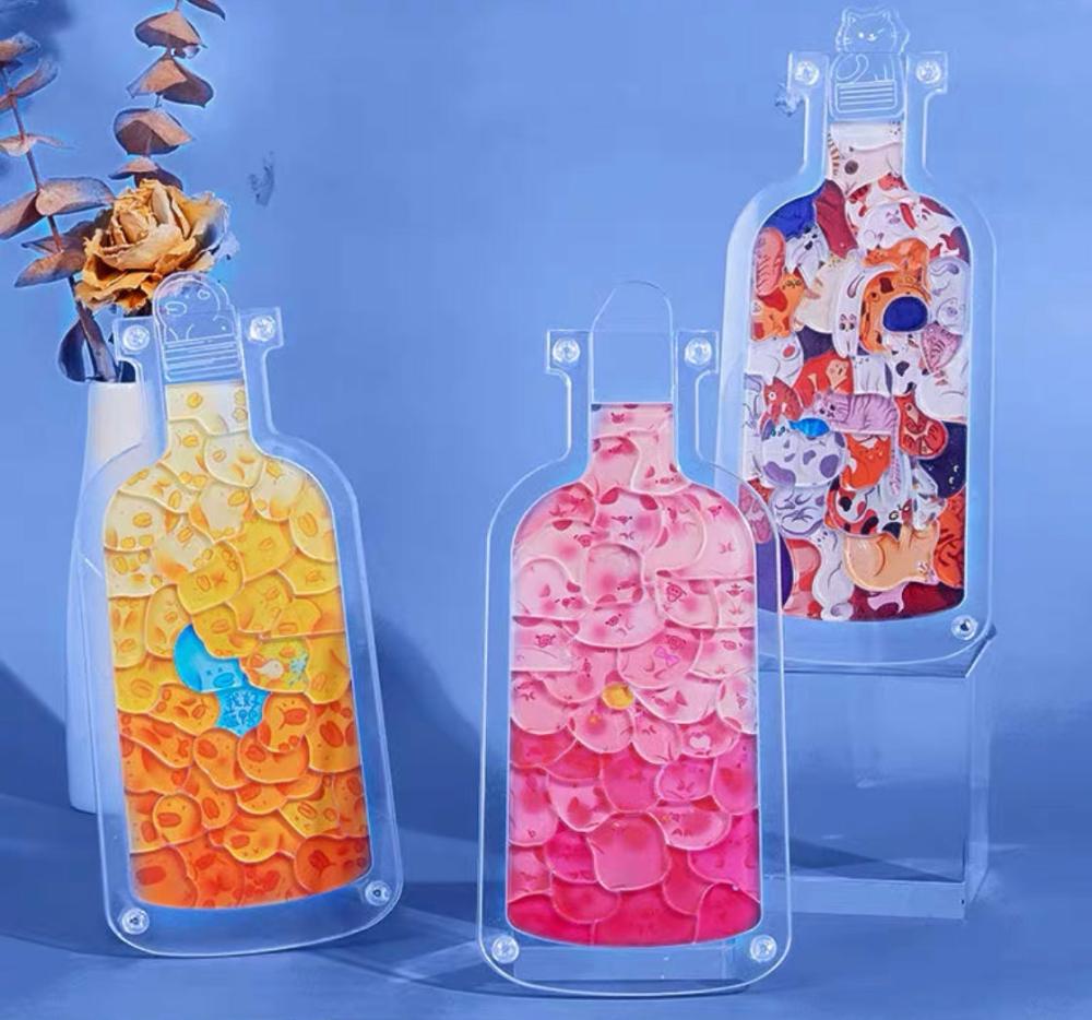 Houseware |  Cute Animal Drift Bottle Puzzle Houseware Cat