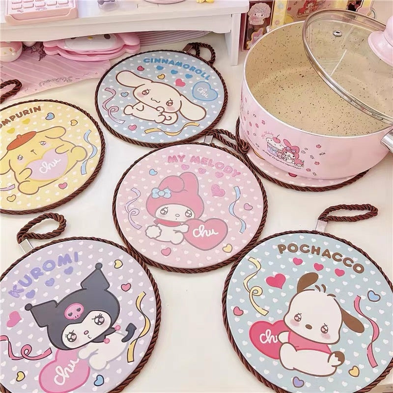 Houseware |  Cute Anime Cup Mat Houseware Houseware