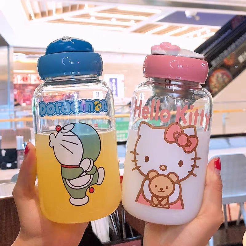 Houseware |  Cute Anime Drinking Bottle Houseware Blue