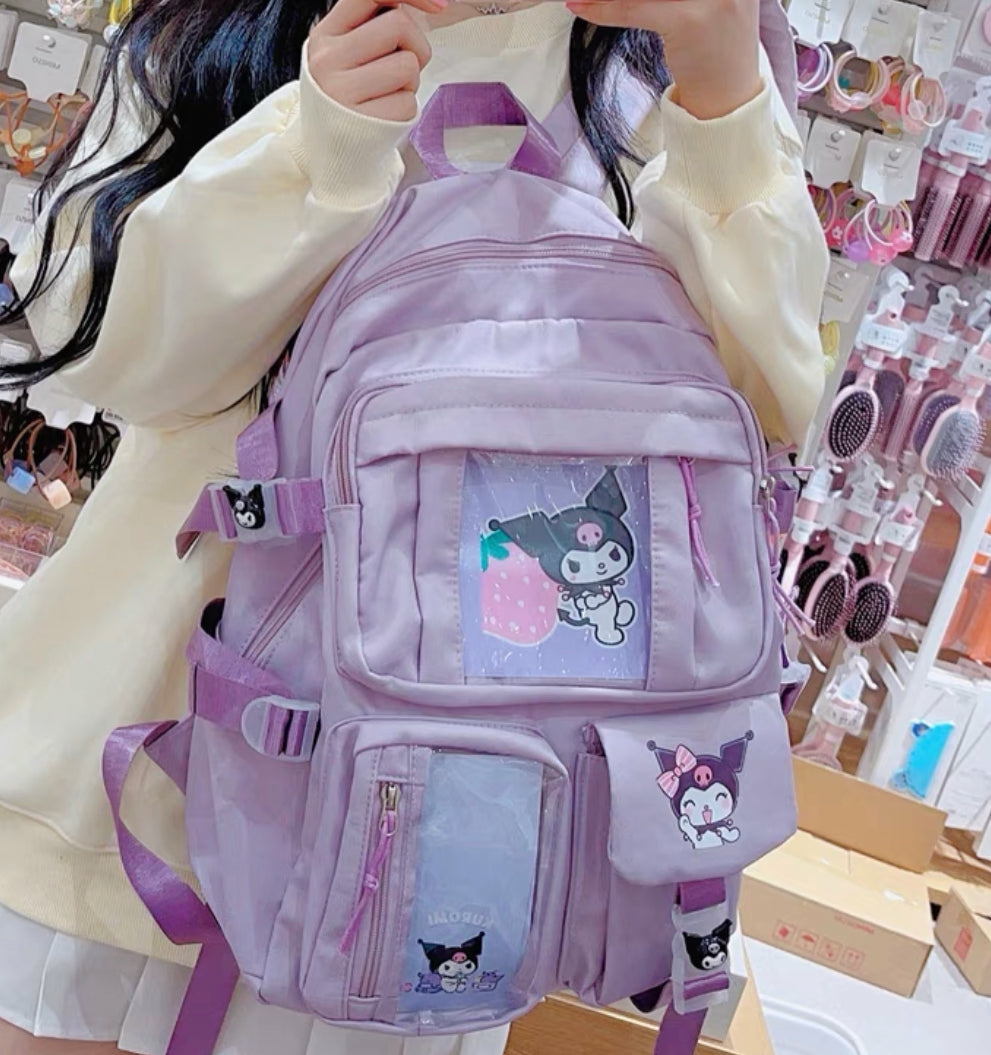 Houseware |  Cute Cartoon Backpack Houseware Black