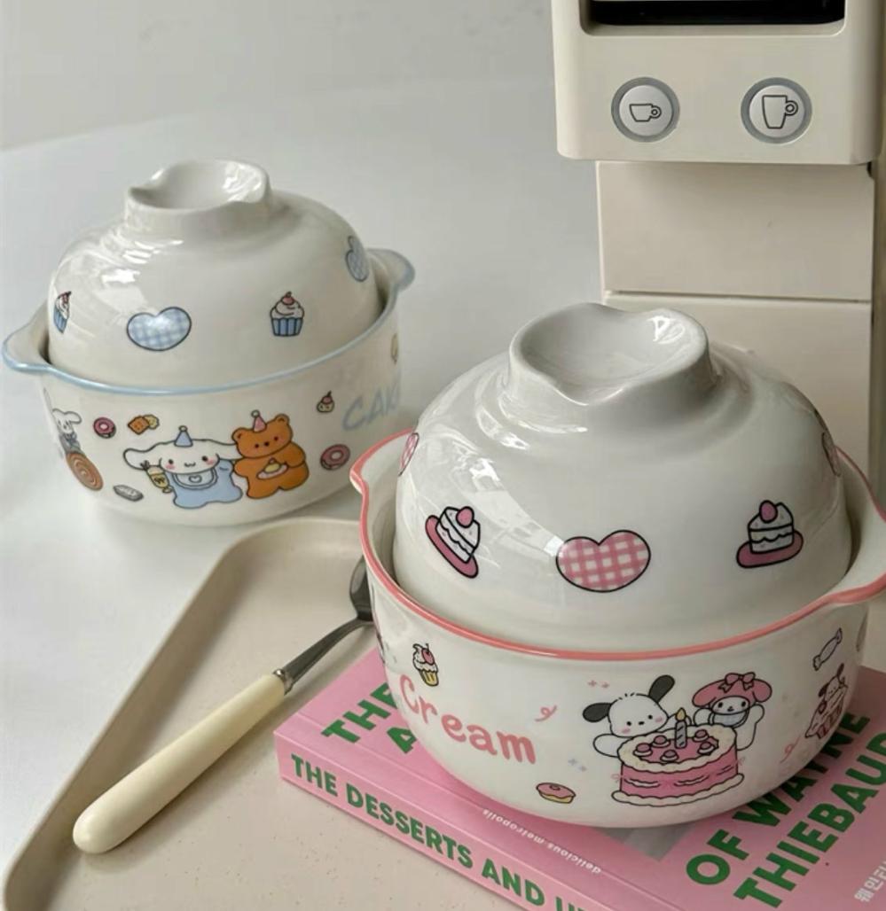 Houseware |  Cute Cartoon Bowl Houseware Blue