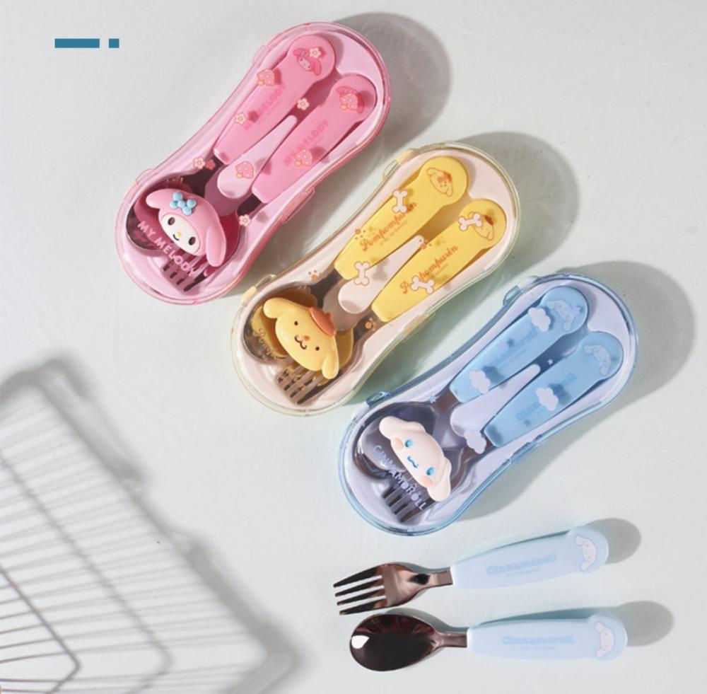 Houseware |  Cute Cartoon Spoon & Fork Houseware Blue