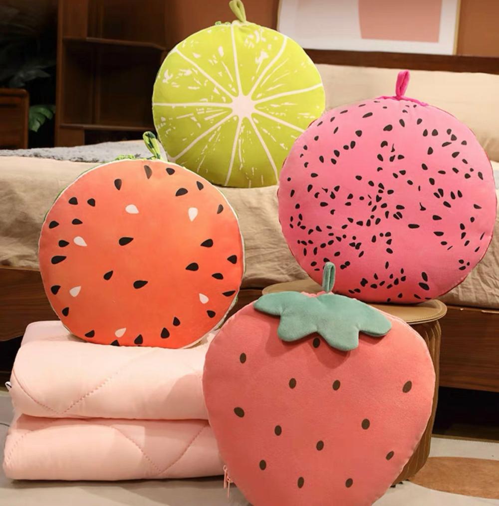 Houseware |  Cute Fruit Pillow & Blanket Houseware Houseware