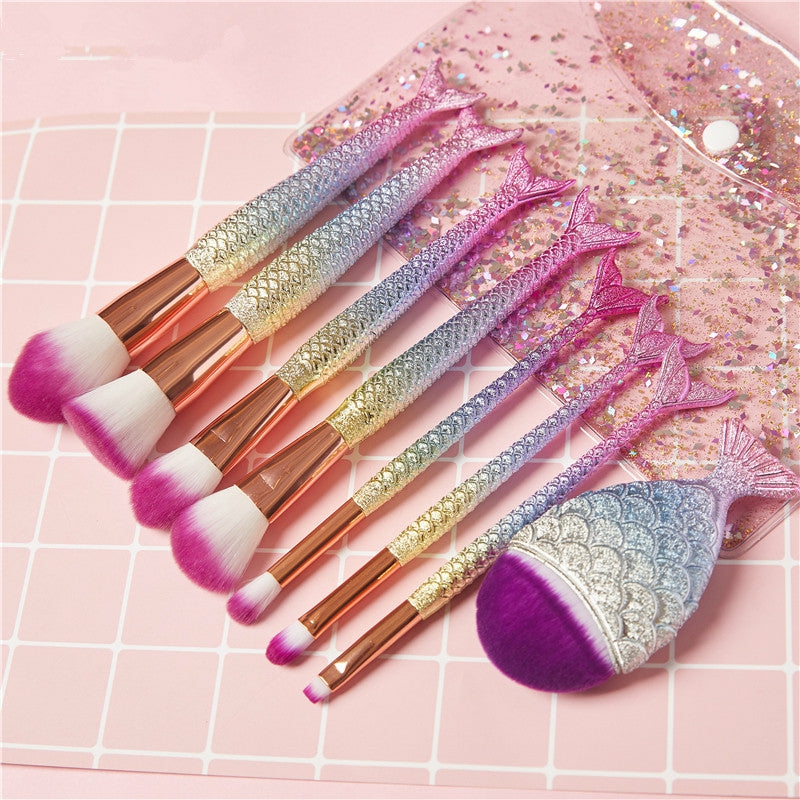 Houseware |  Cute Mermaid Makeup Brush Suit Houseware Houseware