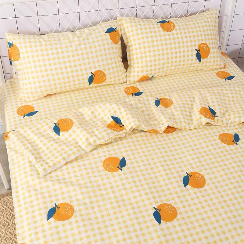 Houseware |  Cute Orange Bedding Set Houseware Houseware