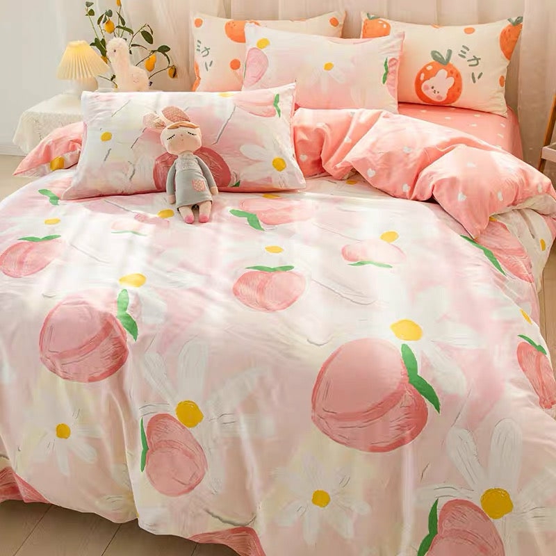 Houseware |  Cute Peach Bedding Set Houseware Houseware