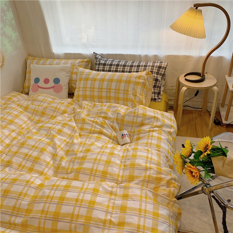 Houseware |  Cute Plaid Bedding Set Houseware Houseware