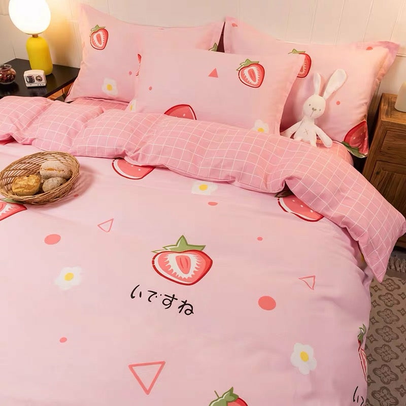 Houseware |  Cute Strawberry Bedding Set Houseware Houseware