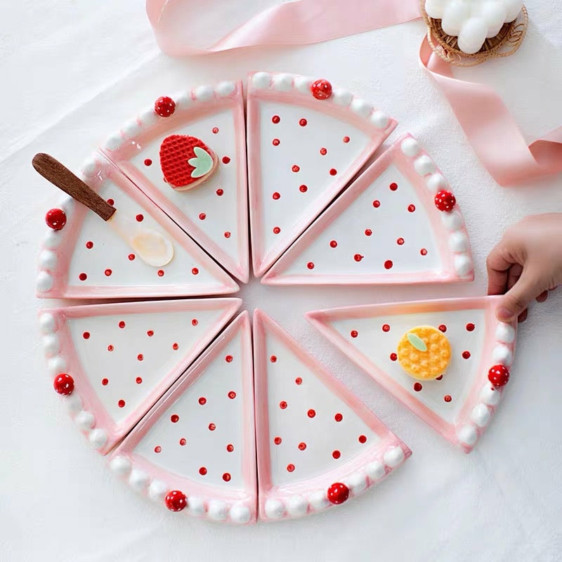 Houseware |  Cute Strawberry Cake Plate Houseware Houseware