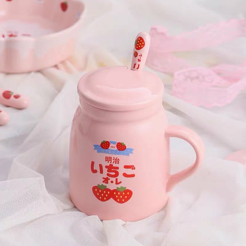 Houseware |  Cute Strawberry Mug Houseware Houseware