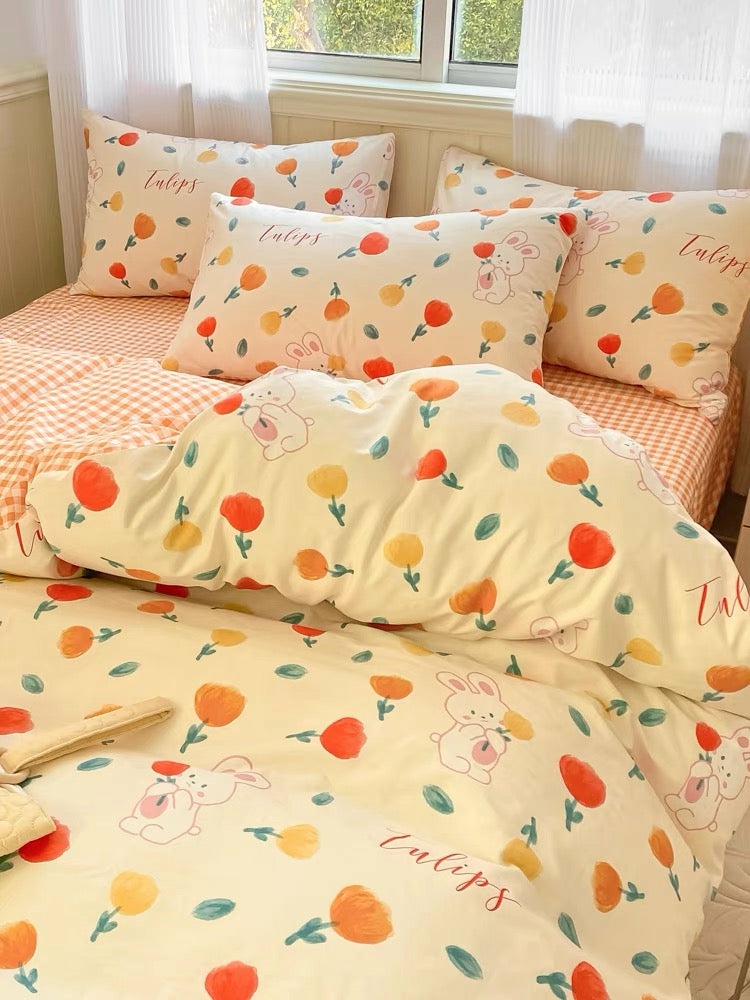 Houseware |  Flower And Rabbit Bedding Set Houseware Houseware