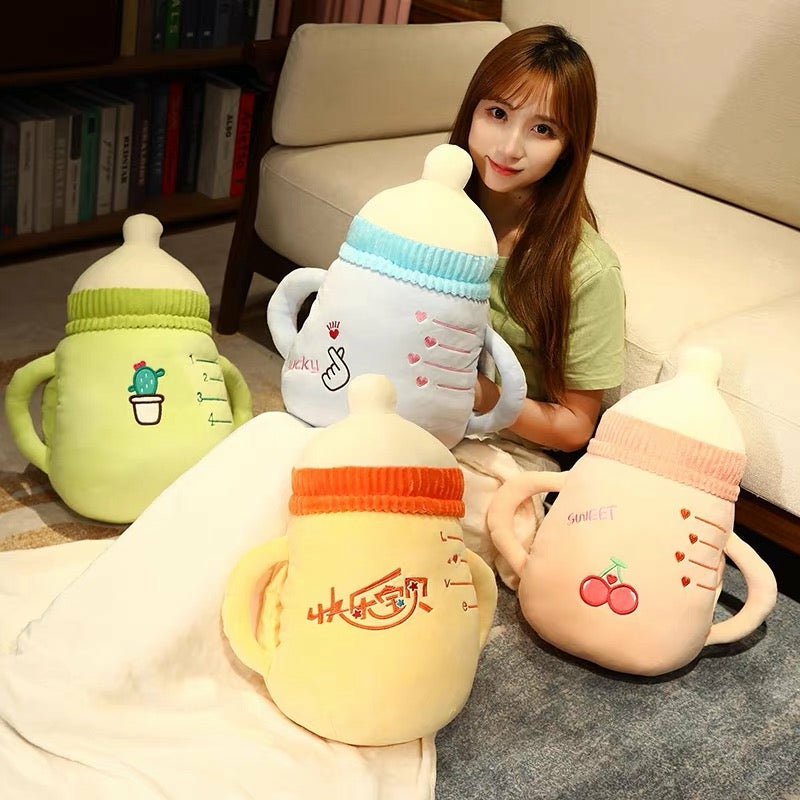 Houseware |  Funny Bottle Pillow & Blanket Houseware Blue