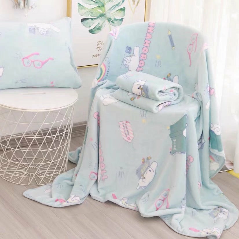 Houseware |  Kawaii Bunny Blanket & Pillow Case Houseware Houseware