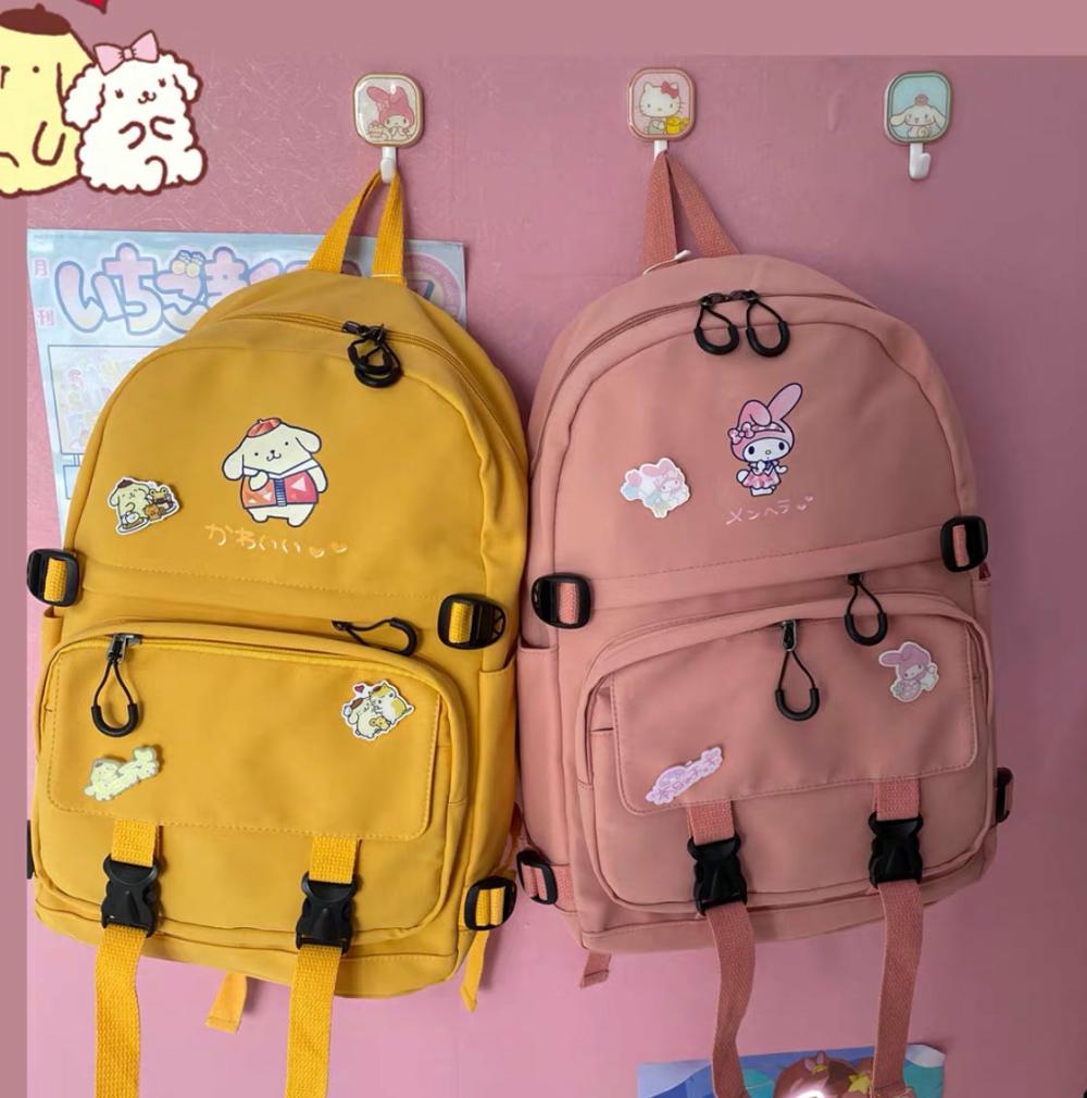 Houseware |  Kawaii Cartoon Backpack Houseware Black