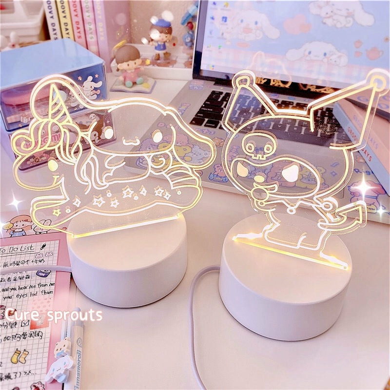 Houseware |  Kawaii Cartoon Lamp Houseware Cinnamoroll