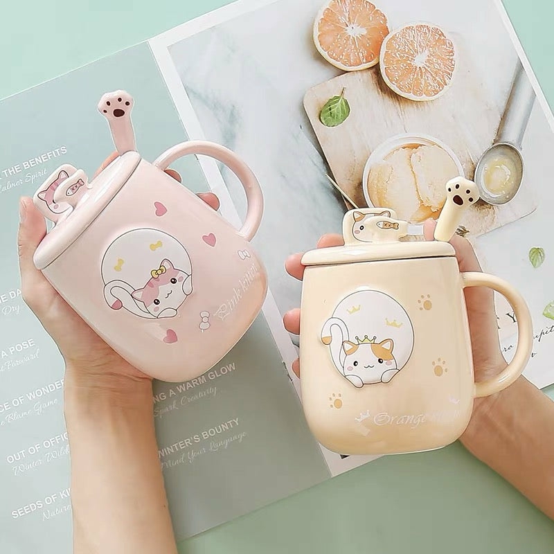 Houseware |  Kawaii Cat Mug Houseware Blue