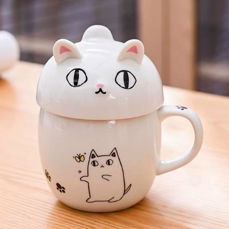 Houseware |  Kawaii Cat Mug Houseware Black