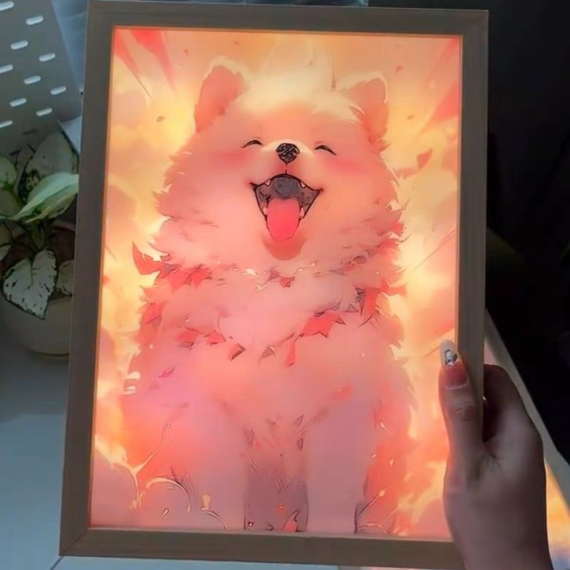 Houseware |  Kawaii Dog Picture Lamp Houseware Houseware