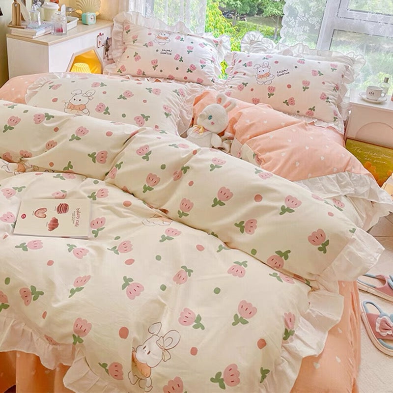 Houseware |  Kawaii Flowers Bedding Set Houseware Houseware