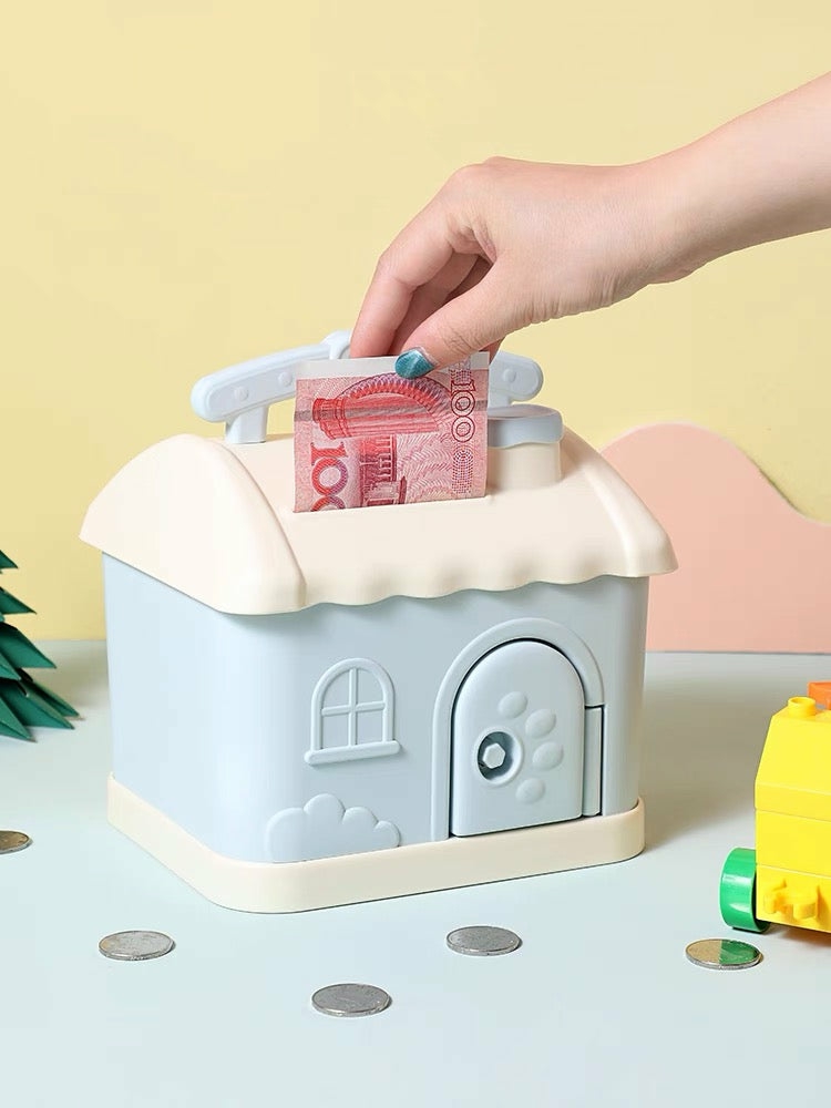 Houseware |  Kawaii House Piggy Bank Houseware Blue