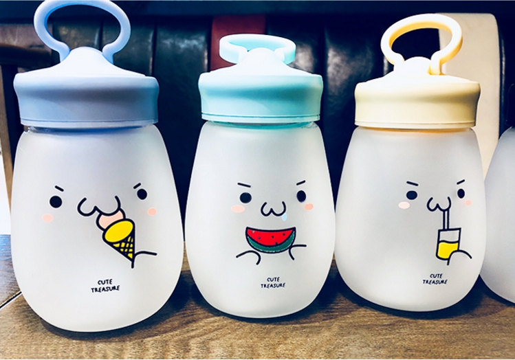 Houseware |  Kawaii Kaomoji Glass Bottle Houseware Houseware