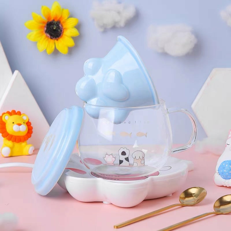 Houseware |  Kawaii Paw Cup Houseware Blue