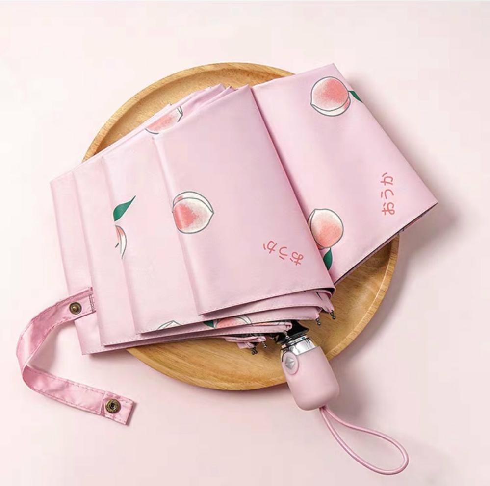 Houseware |  Kawaii Peach Automatic Umbrella Houseware Blue