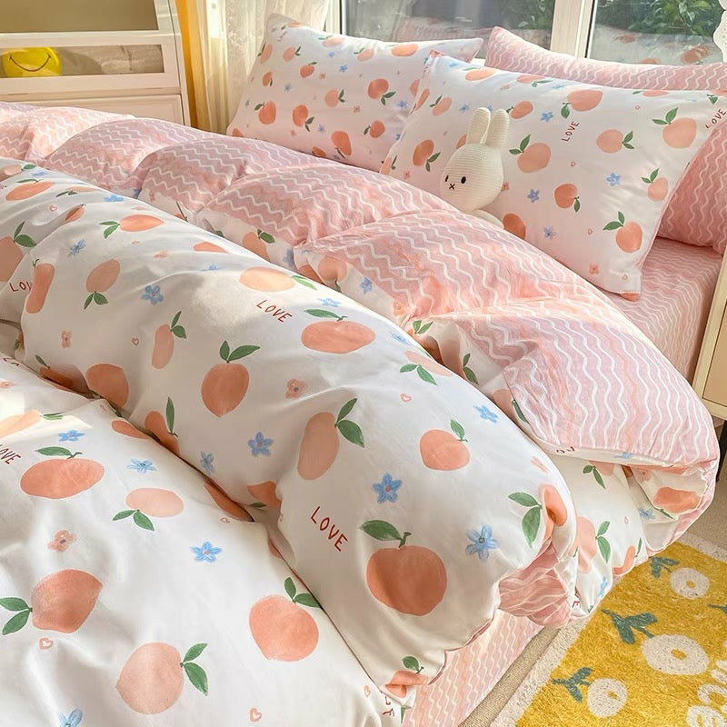 Houseware |  Kawaii Peaches Bedding Set Houseware Houseware