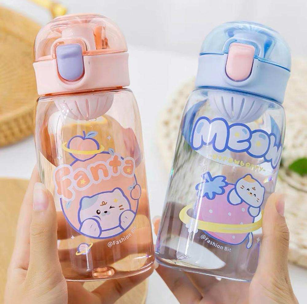 Houseware |  Kawaii Printed Drinking Bottle Houseware Blue