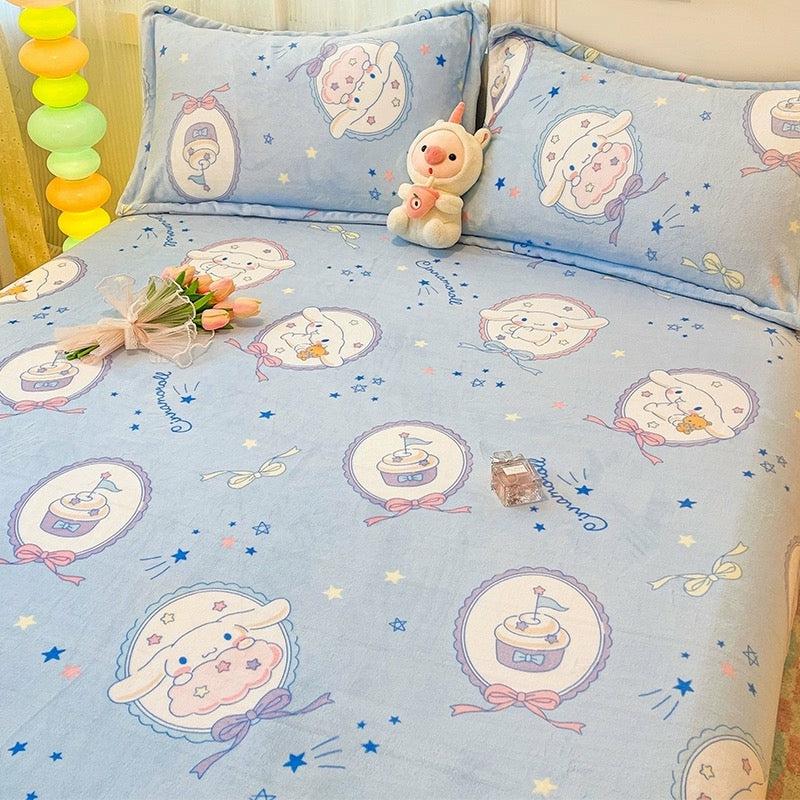 Houseware |  Kawaii Printed Sheet And Pillowcase Houseware Houseware